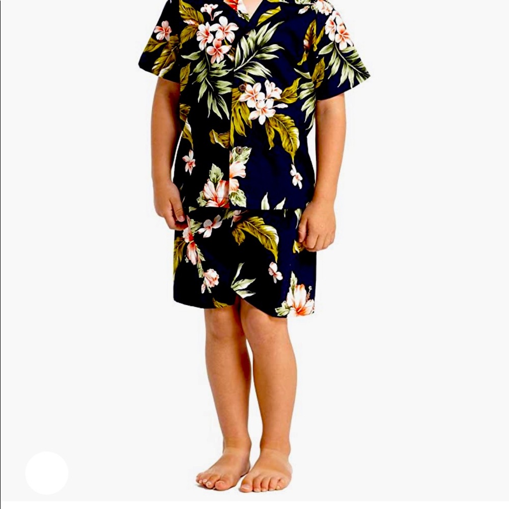 Hawaii hangover little boys short set